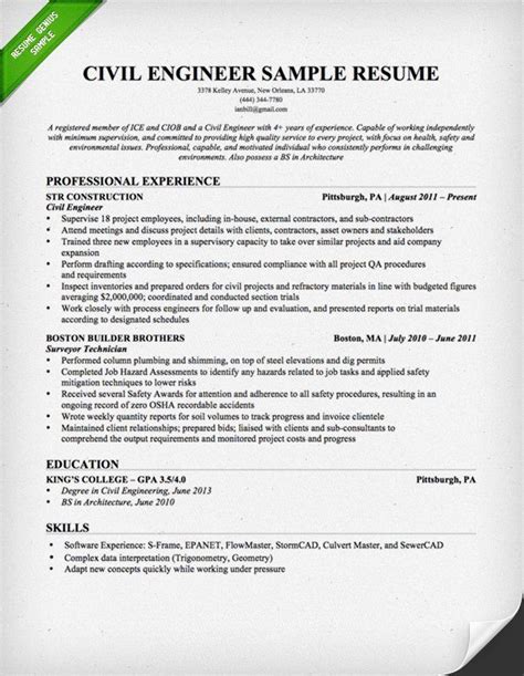 Proven track record of mastering any type of form submission process, working with field engineers to help solve issues and maintaining. Resume Sample For Civil Engineer Technician - http://www ...