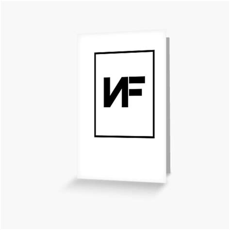 Nf American Rapper Logo Greeting Card By Iainw98 Redbubble