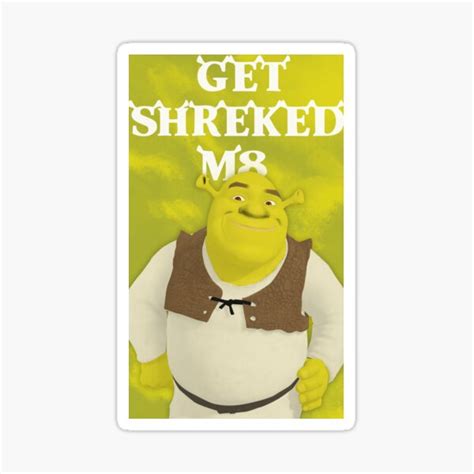 Shrek Sticker By Kcgfx Redbubble