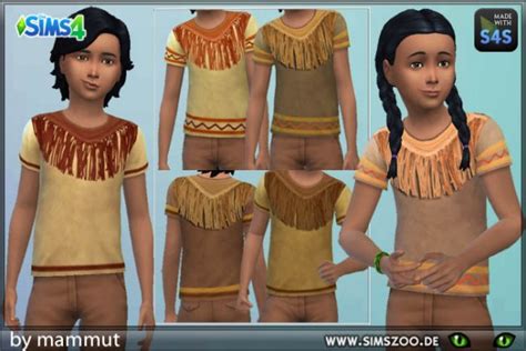 Blackys Sims 4 Zoo Indian Shirt By Mammut • Sims 4 Downloads