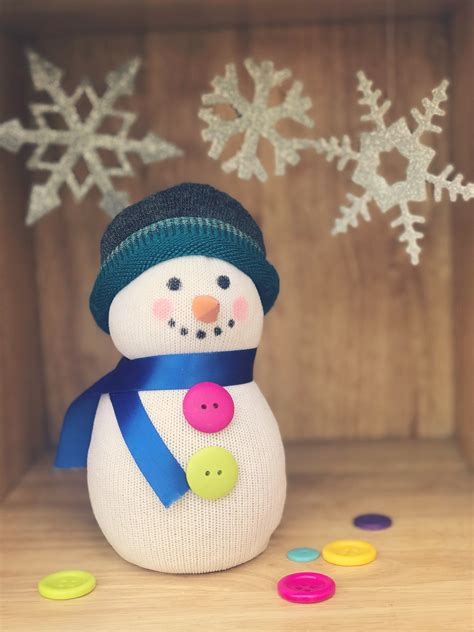 No Sew Sock Snowman Sock Snowman Sock Snowman Craft Easy Crafts For