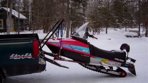 Snowmobile Lift System The Very Simple Homemade Way Youtube