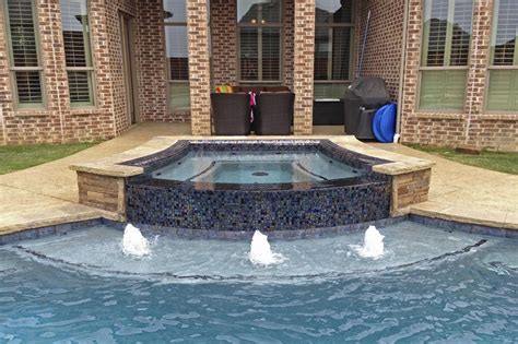 Reservoirs and pools for water features are used to hold the water which is pump and recycled. Dallas, Plano Pool Fountains, Custom Water Features ...