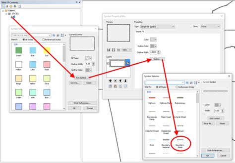 How To Set State Boundary Symbology For Polygons In Arcgis Pro