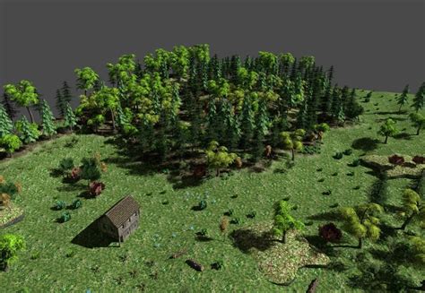 3d Model Low Poly Forest Landscape Vr Ar Low Poly Cgtrader