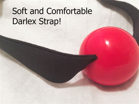 ball gag silicone ball darlex strap very comfortable and soft
