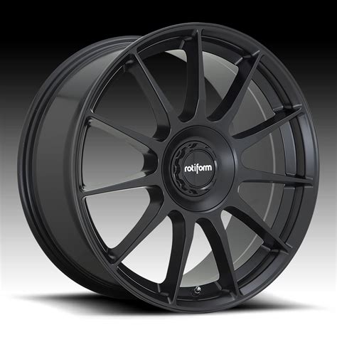 Rotiform Dtm R168 Matte Black Custom Wheels Rims Dtm R168