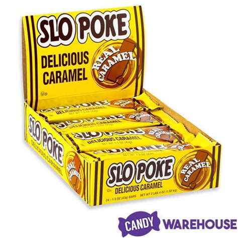 Slo Poke Caramel Candy Bars 24 Piece Box Candy Warehouse