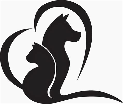 Dog And Cat Clipart Black And White Free Download On Clipartmag