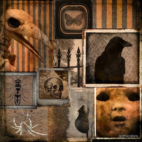 Gothic Art Squares Collage By Gothicolors Redbubble