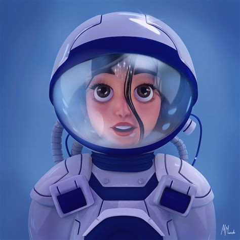 Space Girl By Marta Macedo Rimaginarycharacters