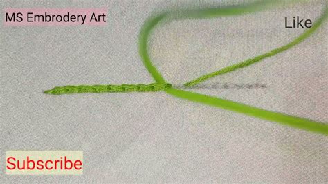 Class 3 How To Do Chain Stitch MS Embrodery Art YouTube