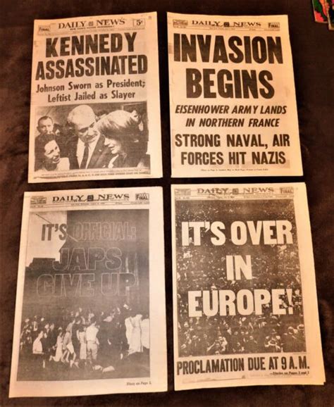 4 Historic Newspapers From The Most Important Events Of The 20th