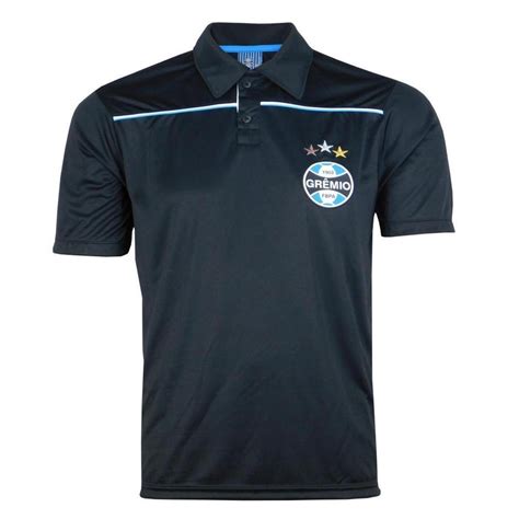 Camisa Masculina Grêmio 20222023 Polo Preta Oficial Preto Netshoes