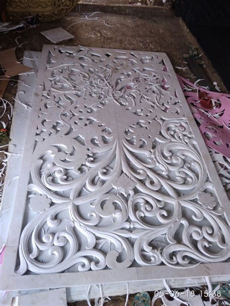 Ukir Spon Busa Eva Foam Carving Wood Carving Art Abstract Flower