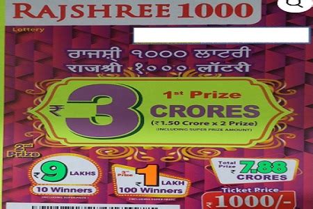 Mizoram lottery is a famous lottery in india. Mizoram Rajshree 1000 Lottery Result 31.3.2020 Check ...