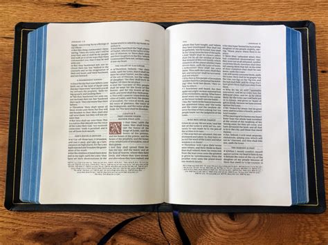 Schuyler Wide Margin Canterbury Kjv Imperial Blue Goatskin Bible