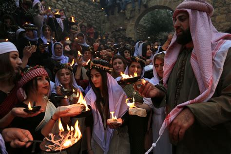 In Pictures Yazidis Celebrate New Year At Ancient Temple Middle East Eye