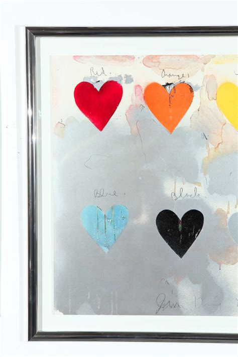 Jim Dine 8 Hearts 1970 Signed Lithograph At 1stdibs
