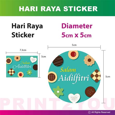 Hari Raya Stickers Mirrorkote Sticker Shopee Malaysia