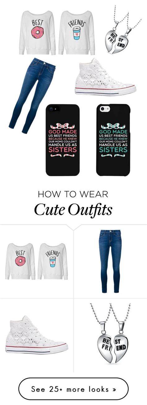 Want to get more matches and swipes on tinder? "Best friends outfit" by teddyrocks22 on Polyvore featuring Bling Jewelry, Frame Denim, Converse ...