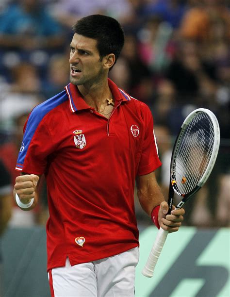 Watch official video highlights and full match replays from all of novak djokovic atp matches plus sign up to watch him play live. Novak Djokovic Athletic Top - Novak Djokovic Looks ...