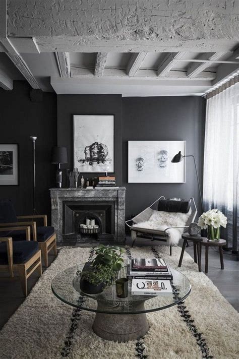 44 Top Living Room Ideas With Black Walls Small Apartment Living