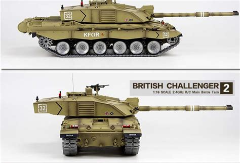 Heng Long 3908 1 Pro 116 British Challenger 2 Rc Battle Tank With