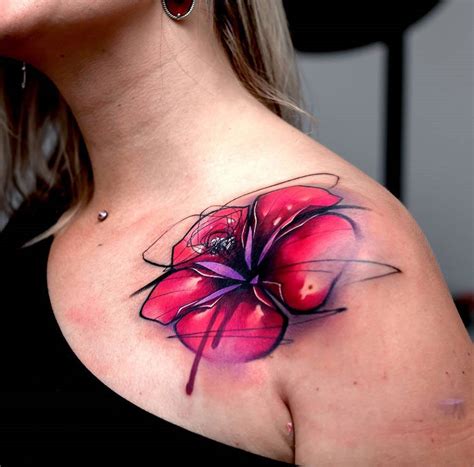 Abstract Lily Tattoos Tattoo Designs Thigh Tattoo Watercolor