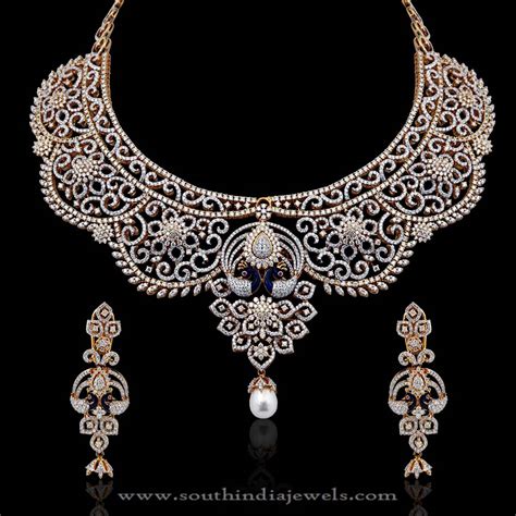 Diamond Bridal Necklace From Nac Jewellers South India Jewels