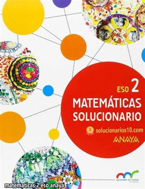 📚【 Solucionario Matematicas 2 Eso Anaya 】🥇