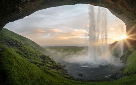 Icelandic Waterfall Cave Photo By Joshua Sortino Sortino On Unsplash