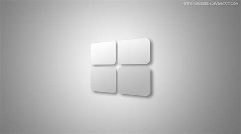 Download Minimalist Windows 10 Hd Gray Logo Wallpaper