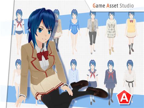 Aoi Character Pack 3d 角色 Unity Asset Store
