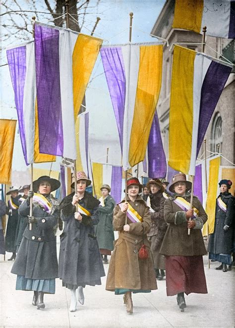 Colorized Photos From Early Suffrage Marches Bring Women S History To Life Women In History