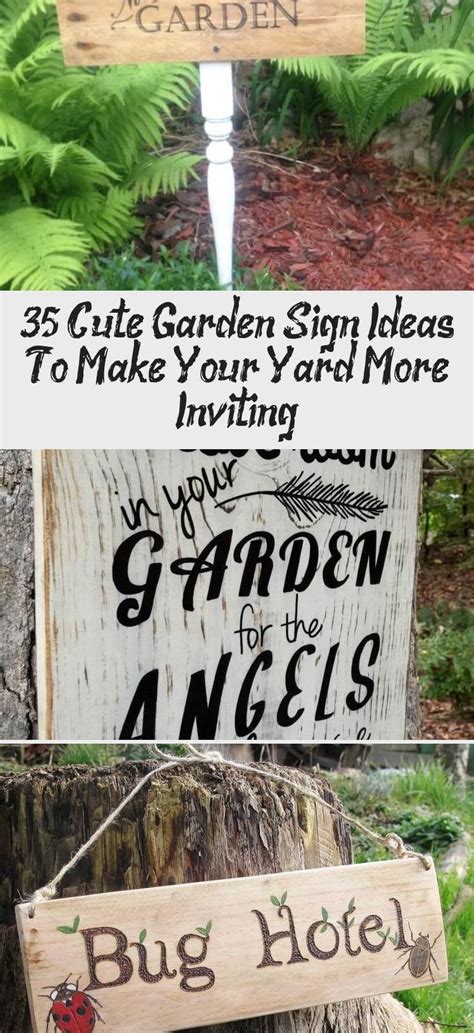 How to make your first app. 35 Cute Garden Sign Ideas To Make Your Yard More Inviting ...