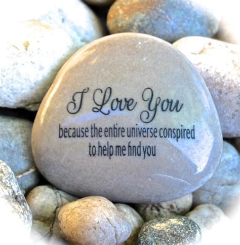 Inspirational Rock Engraved Word Rocks I Love You Because The Entire