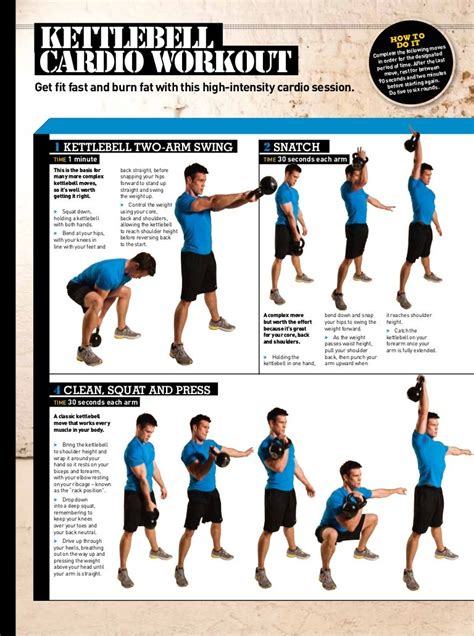 Fat Burning Kettlebell Cardio Workout Routine