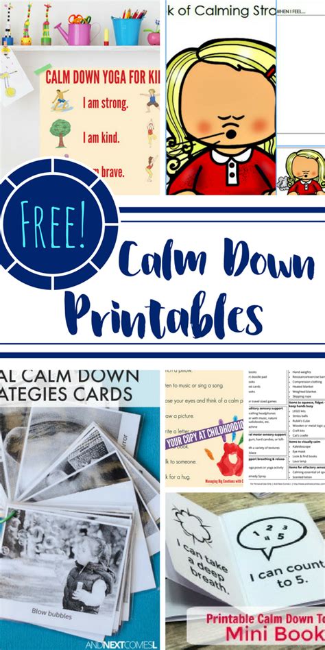 Free Calm Down Cards Pdf Cowartroegner 99