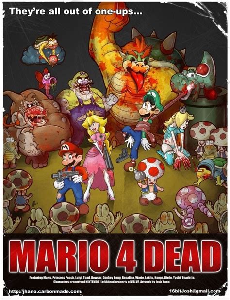 Mario 4 Dead By Josh Hano Mashing Up Nintendos Mario Bros W Valves