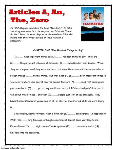Articles A An The Zero Interactive And Downloadable Worksheet You