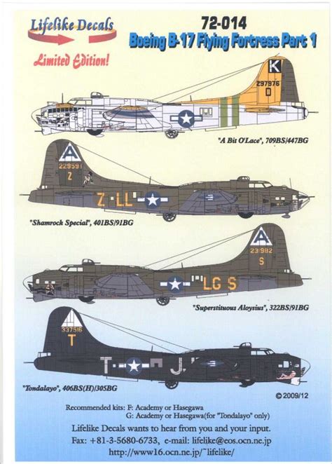 Lifelike Decals 172 Boeing B 17 Flying Fortress Part 1 On Popscreen
