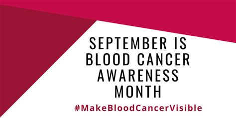 September Is Blood Cancer Awareness Month Give As You Live Online