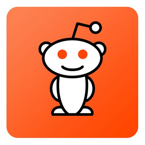 Reddit Icon Flat Gradient Social Iconpack Limav