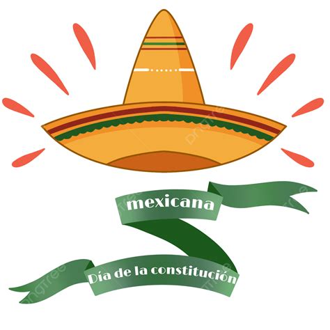 Constitution Day Clipart Vector Mexican Constitution Day Yellow Hat