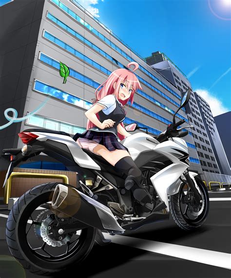 Anime Girl On Motorcycle Wallpaper Anime Wallpaper Hd