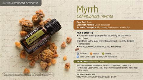 Doterra Myrrh Essential Oil Uses Including Diffuser Blend Recipes