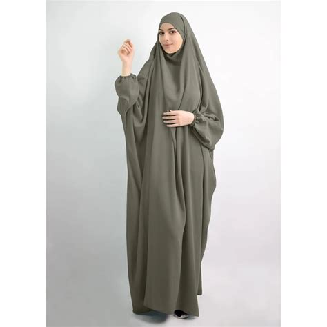 Eid Hooded Muslim Women Hijab Dress Prayer Garment Long Khimar Jilbab Abaya Full Cover Ramadan