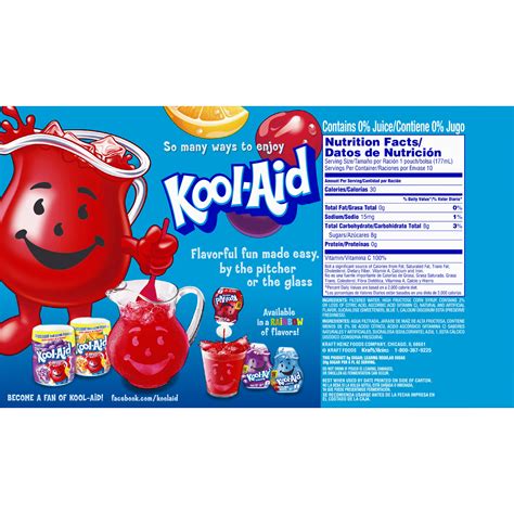 Kool Aid Juice Pouch Nutrition Facts Runners High Nutrition