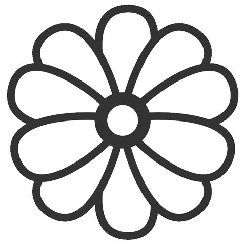 Free Simple Flower Outline Download Free Simple Flower Outline Png
